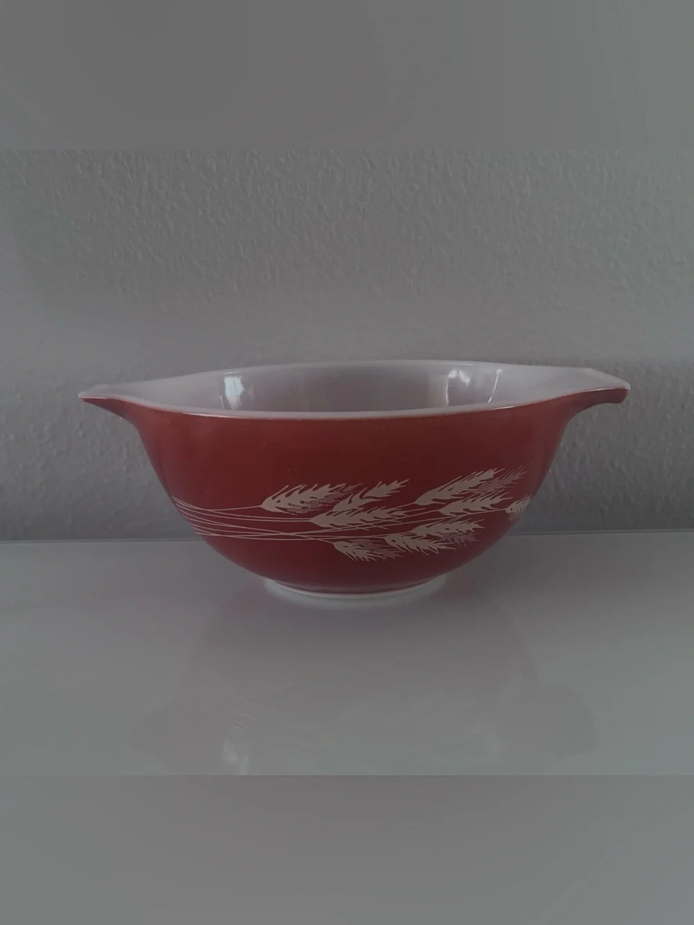 Vintage PYREX Autumn Harvest WHEAT Nesting Cinderella MIXING BOWL #442 1.5L